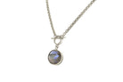 Mixed Flash Labradorite Bezel Set Toggle Clasp Gold Necklace necklaces Anemone Limited