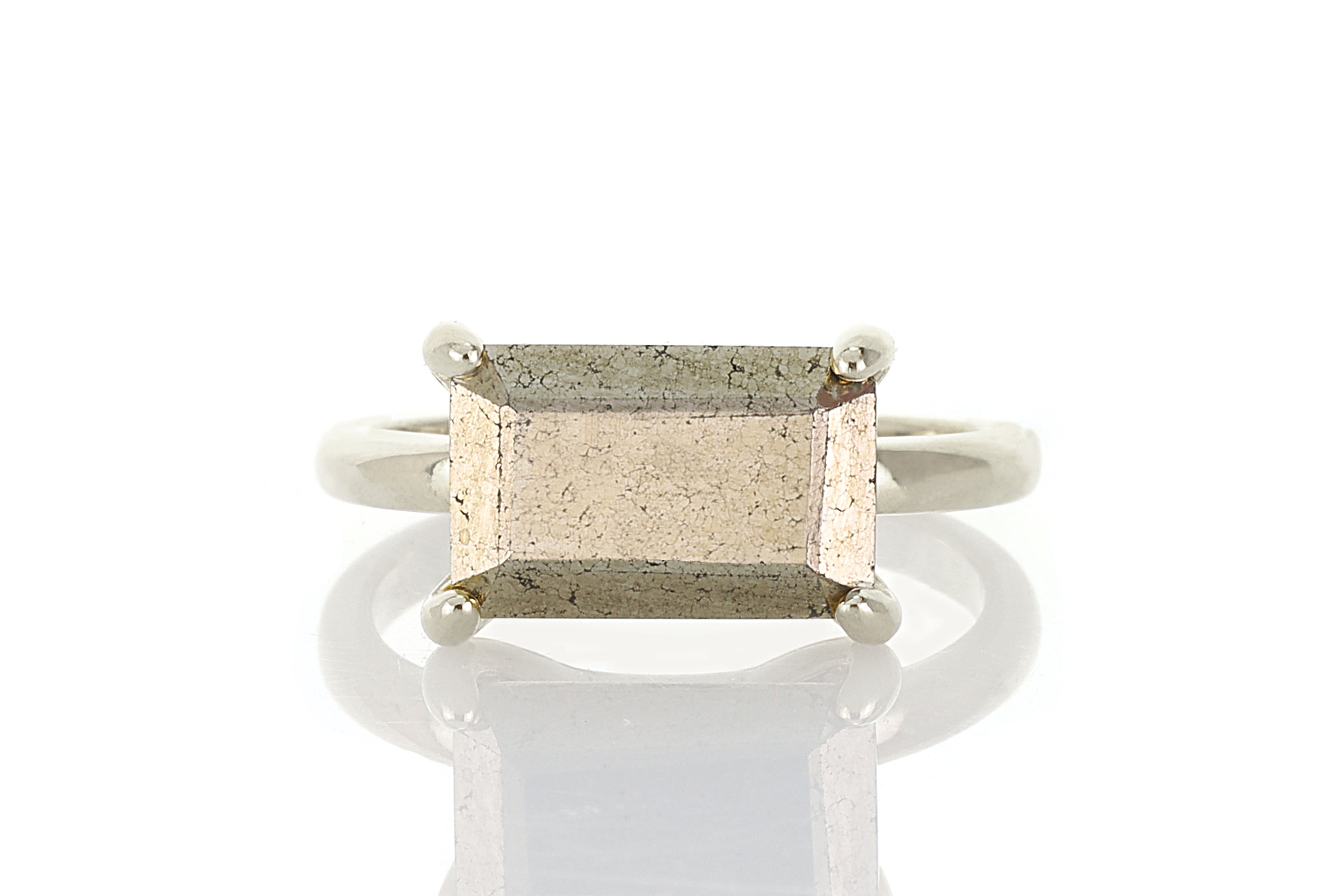 Vintage Sterling Silver Cocktail Pyrite Rings Rings Anemone Unique