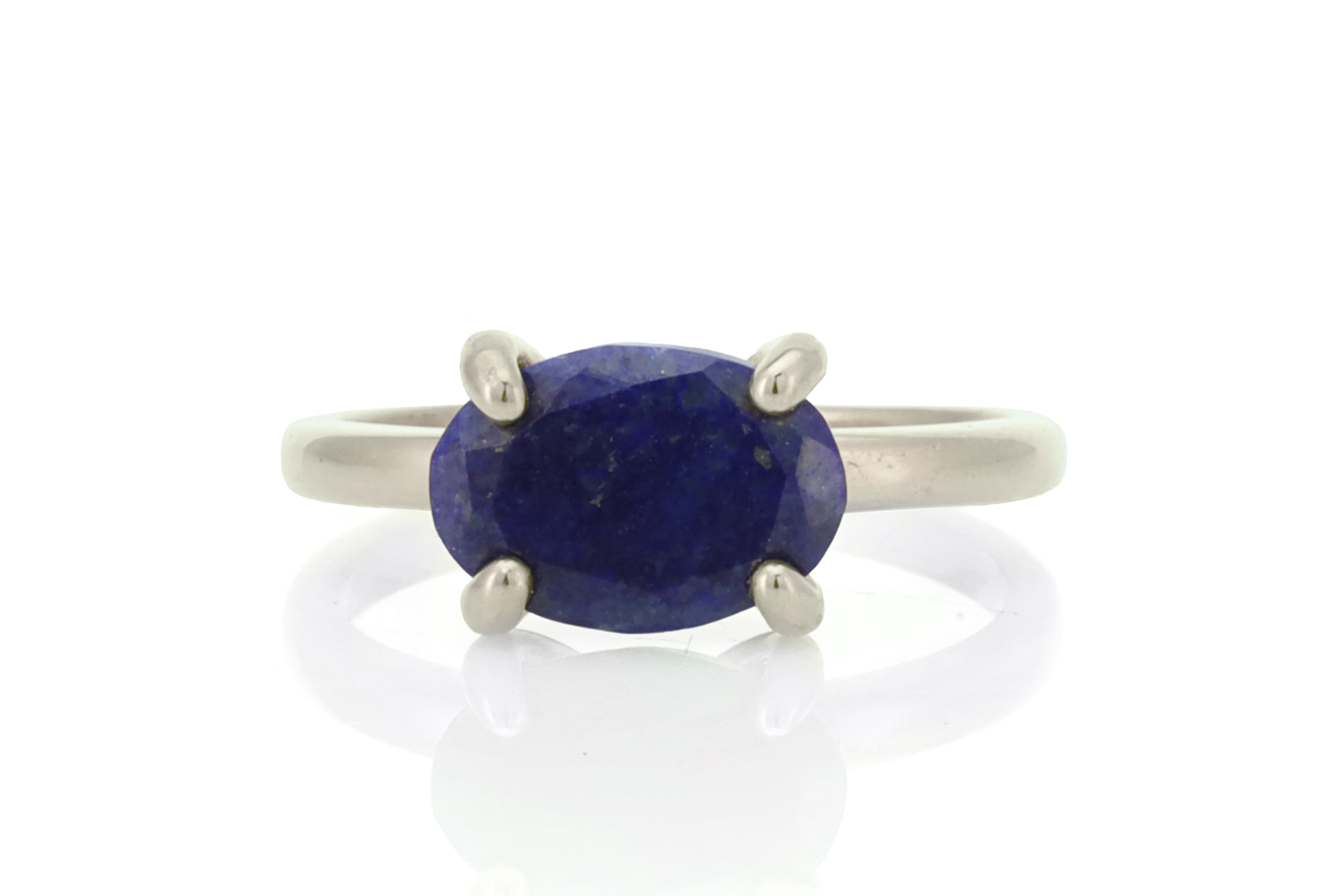 Oval Lapis Lazuli Sterling Silver Ring Rings Anemone Unique