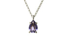 Unique Pear Amethyst Sterling Silver Necklace necklaces Anemone Unique