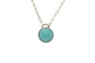 Sky Blue Amazonite Silver Pendant Necklace necklaces Anemone Limited