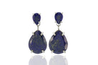 Sterling Silver Teardrop Lapis Lazuli Earrings Earrings Anemone Jewelry