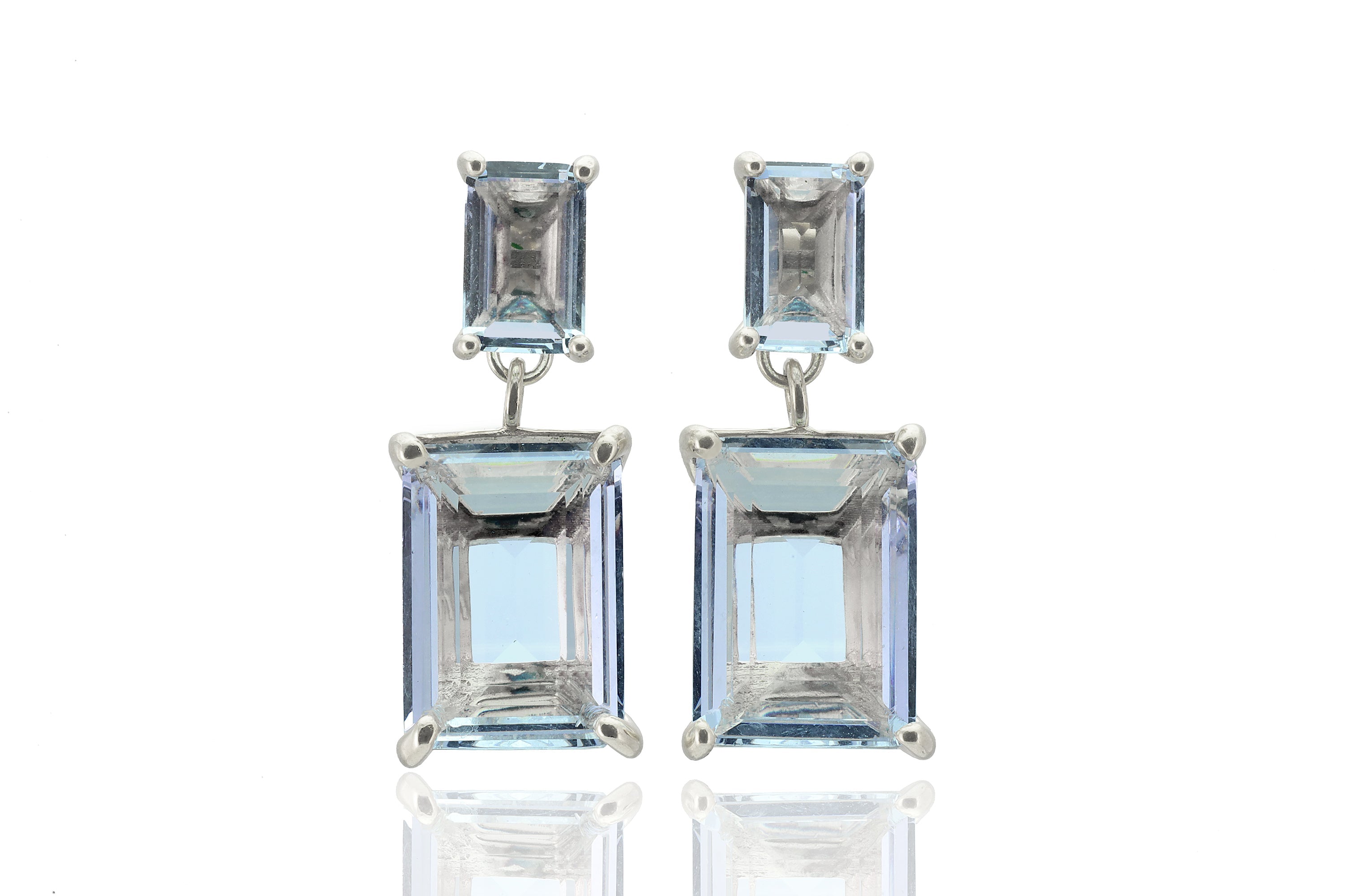 Tanzanite Multi-Stone Dangle 14k Gold Filled Earrings Earrings Anemone Jewelry