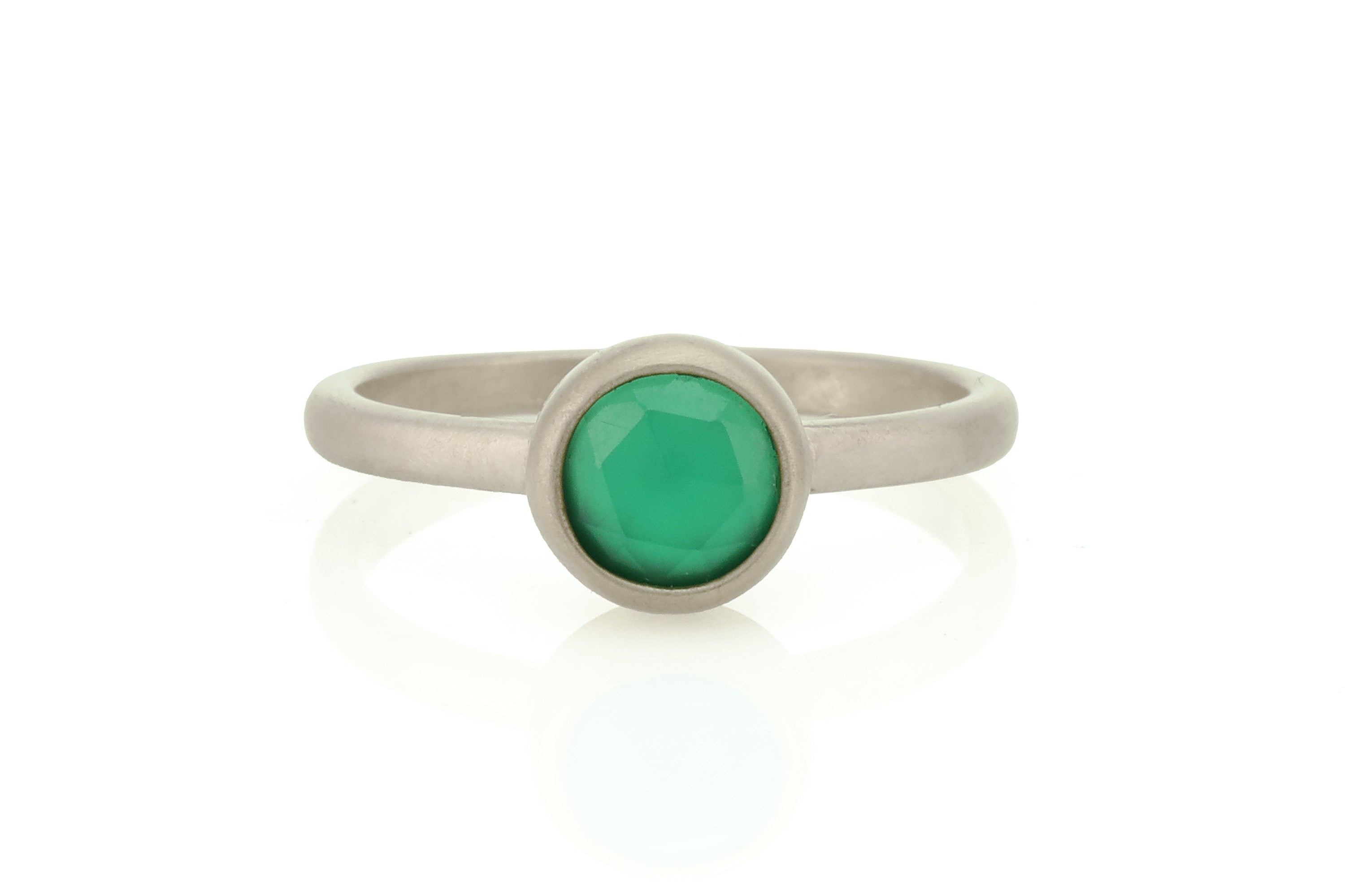 Green Onyx Sterling Silver Ring Rings Anemone Limited