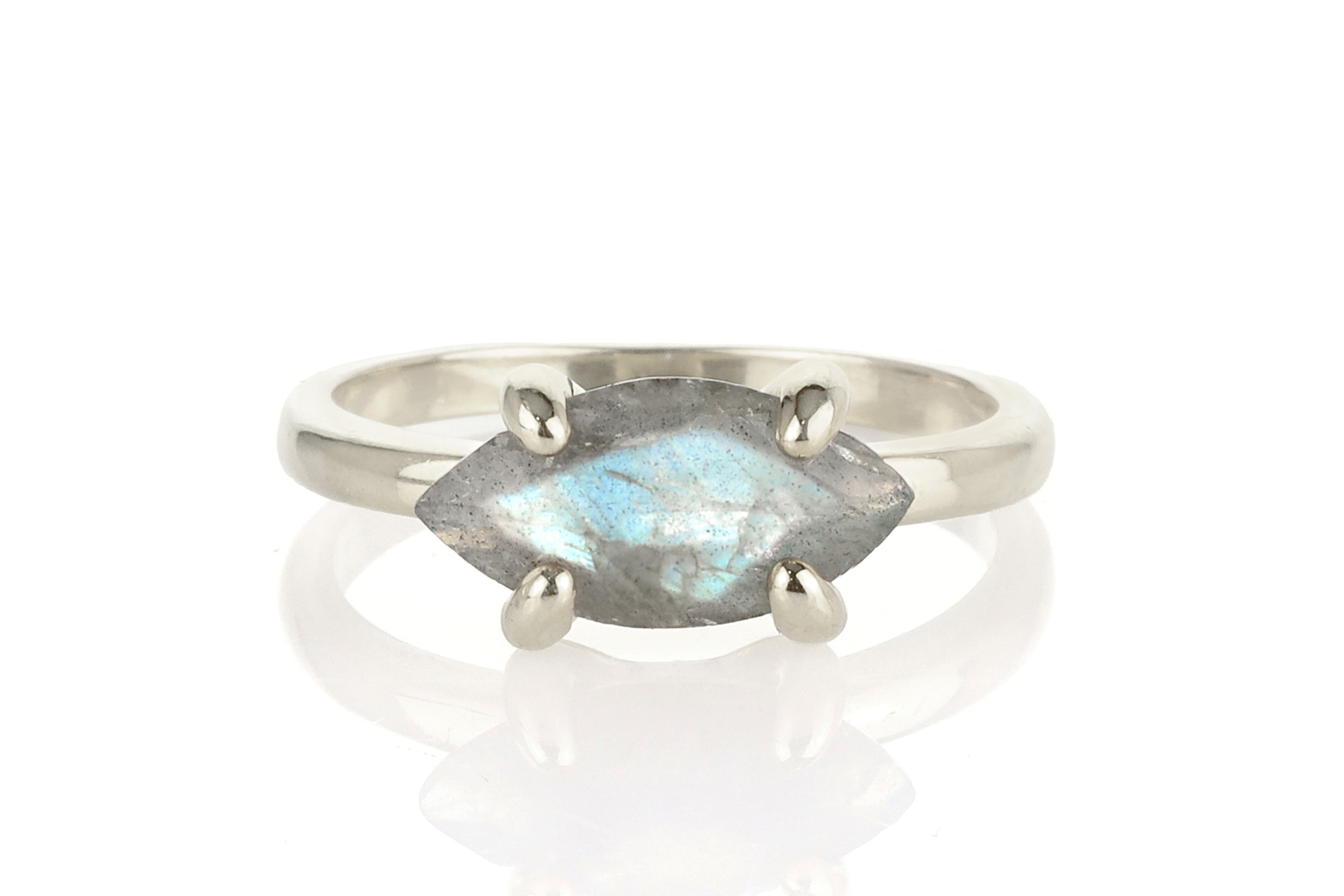 Labradorite Ring in 925 Sterling Silver Rings Anemone Unique