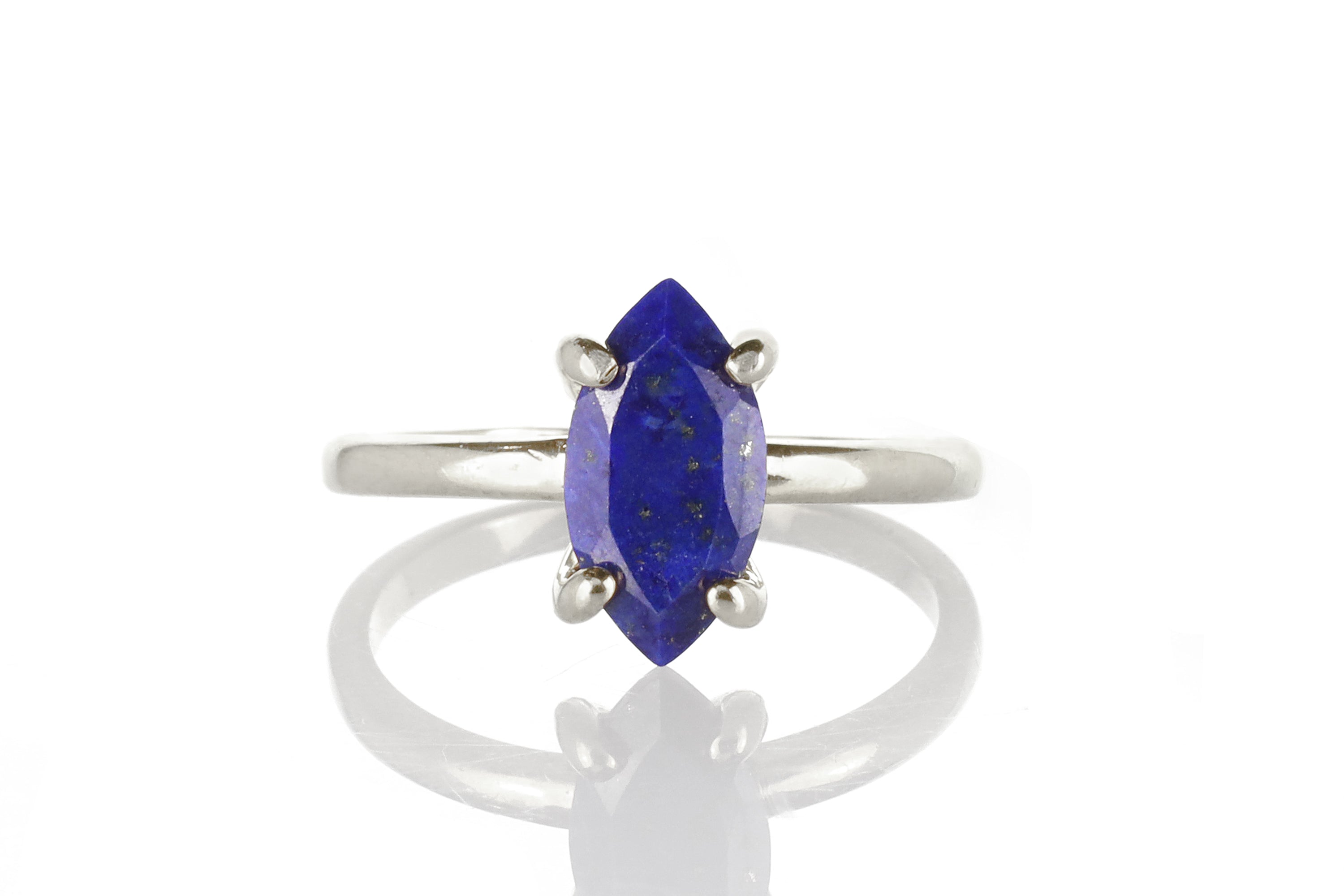 Marquise Gold Filled Lapis Lazuli Ring Rings Anemone Unique