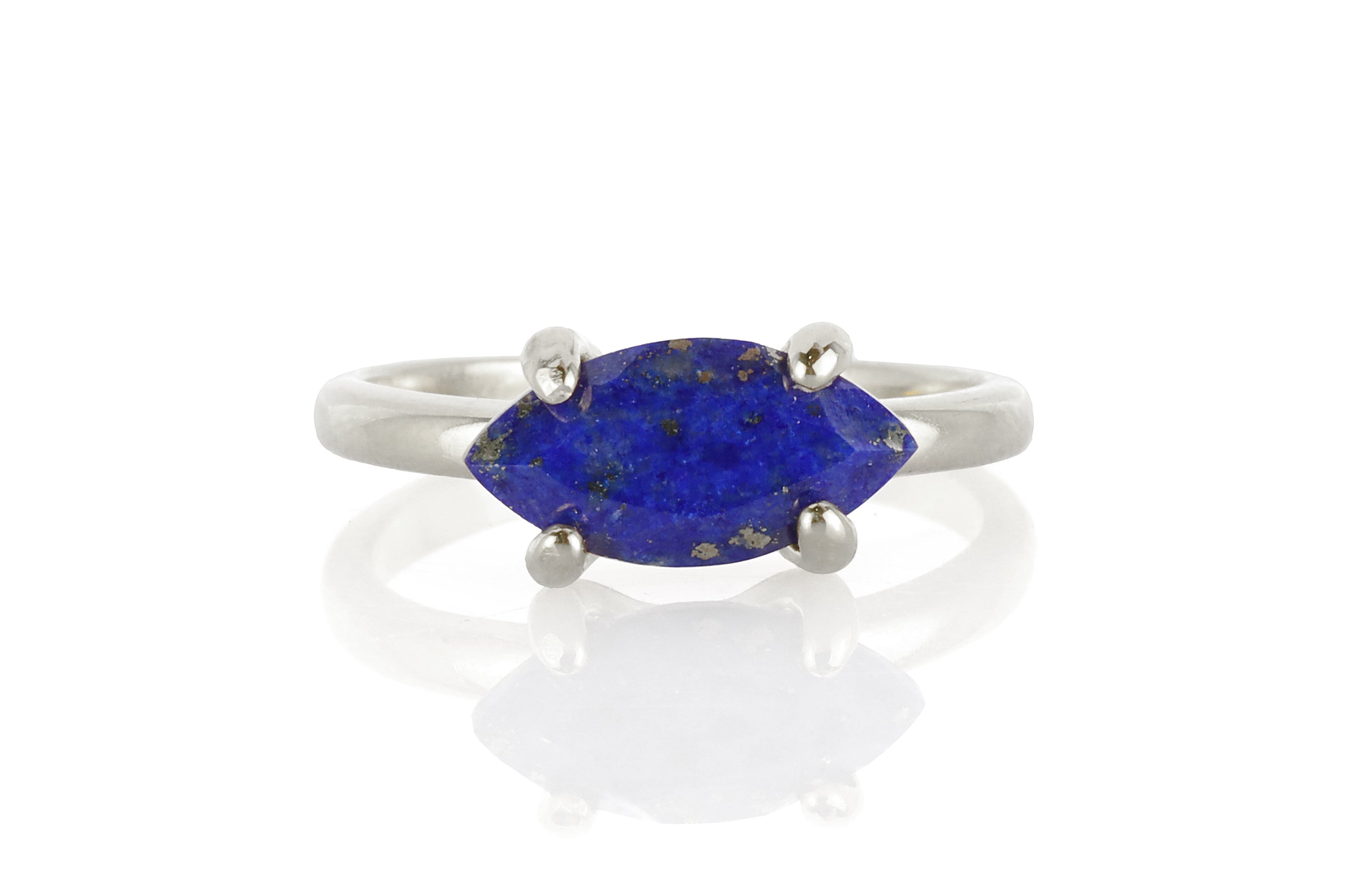 925 Sterling Silver Lapis Lazuli Ring Rings Anemone Unique