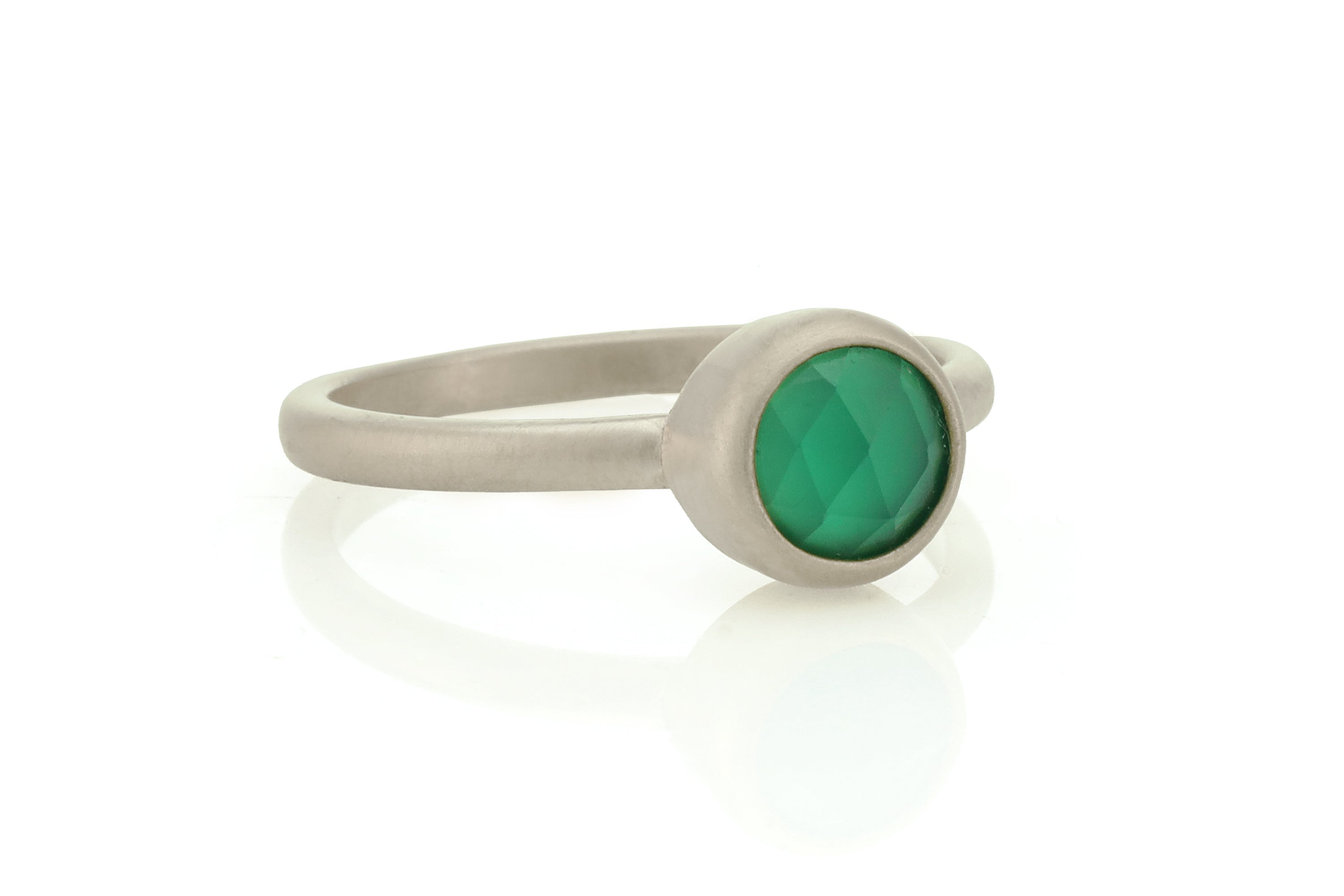 Green Onyx Sterling Silver Ring Rings Anemone Limited