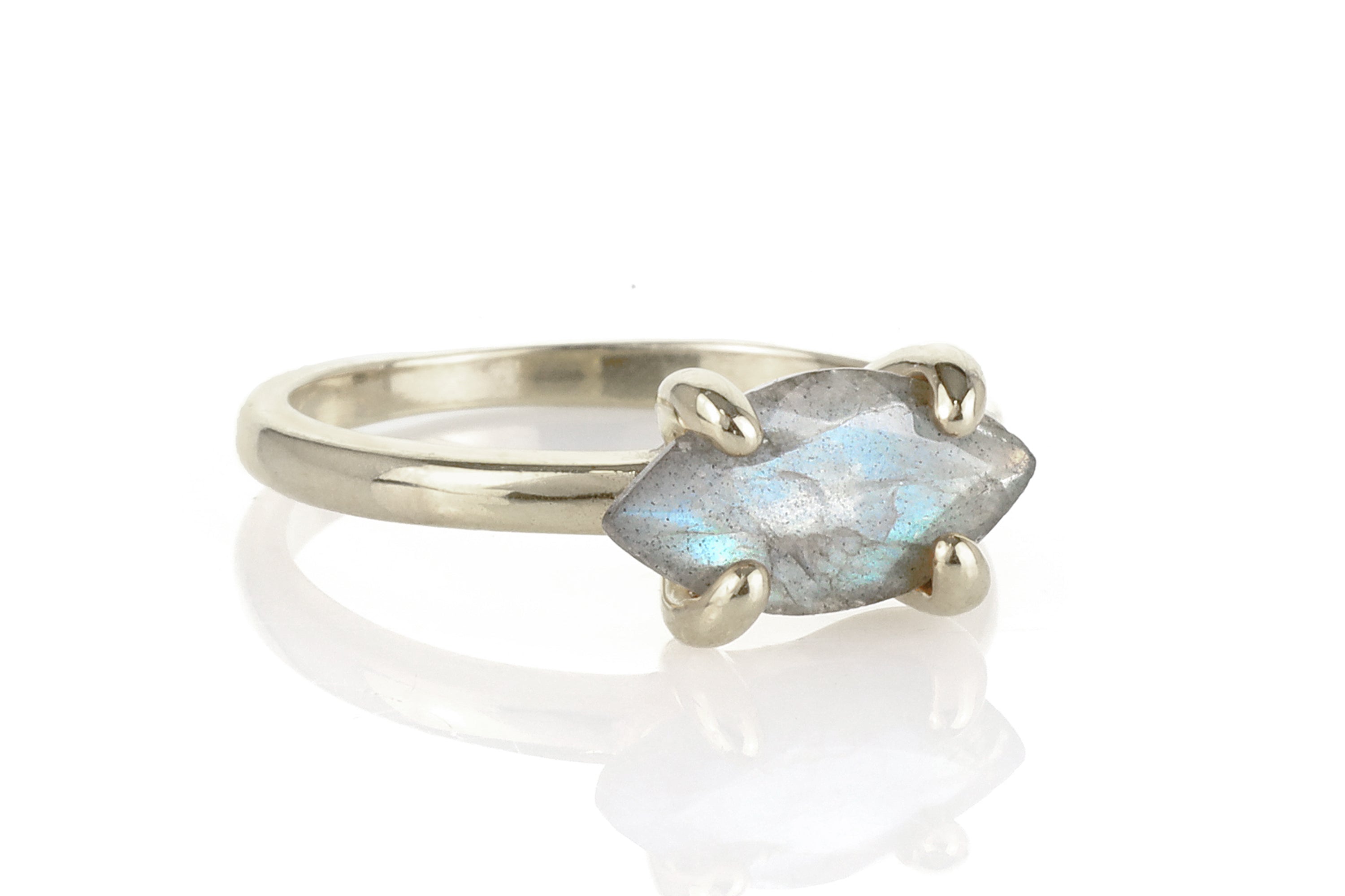 Labradorite Ring in 925 Sterling Silver Rings Anemone Unique