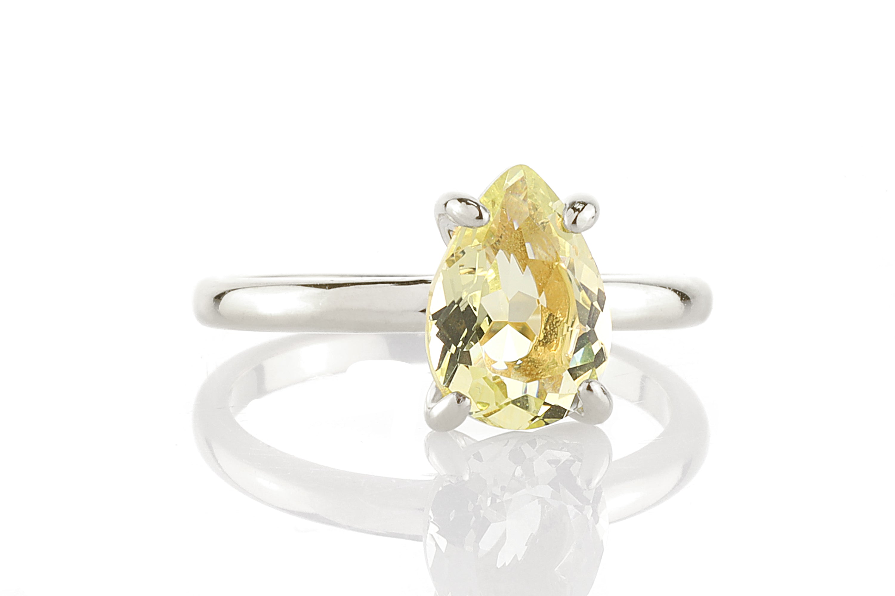 Lemon Quartz Jewelry in 14k Gold-filled Band Rings Anemone Unique
