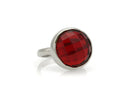 Statement 925 Sterling Silver Ruby Bezel Ring Rings Anemone Limited