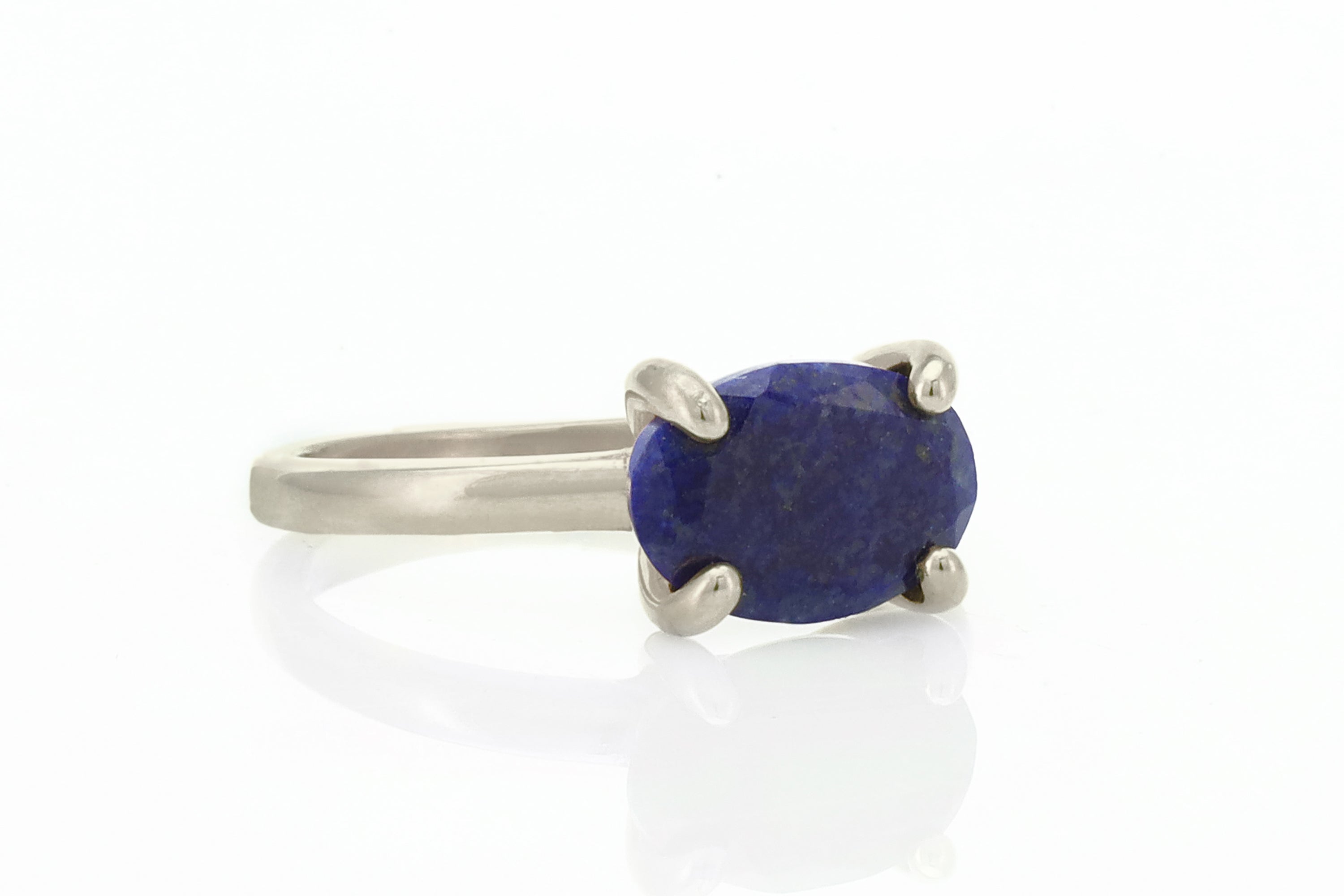 Oval Lapis Lazuli Sterling Silver Ring Rings Anemone Unique