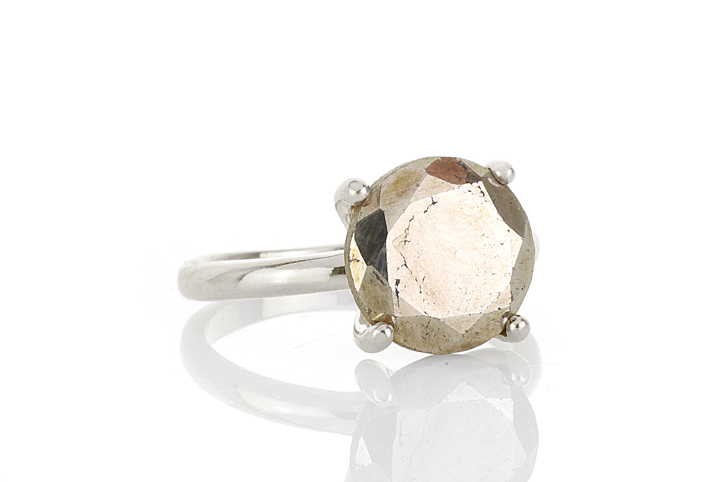 Stunning Pyrite Ring in 925 Sterling Silver Rings Anemone Unique