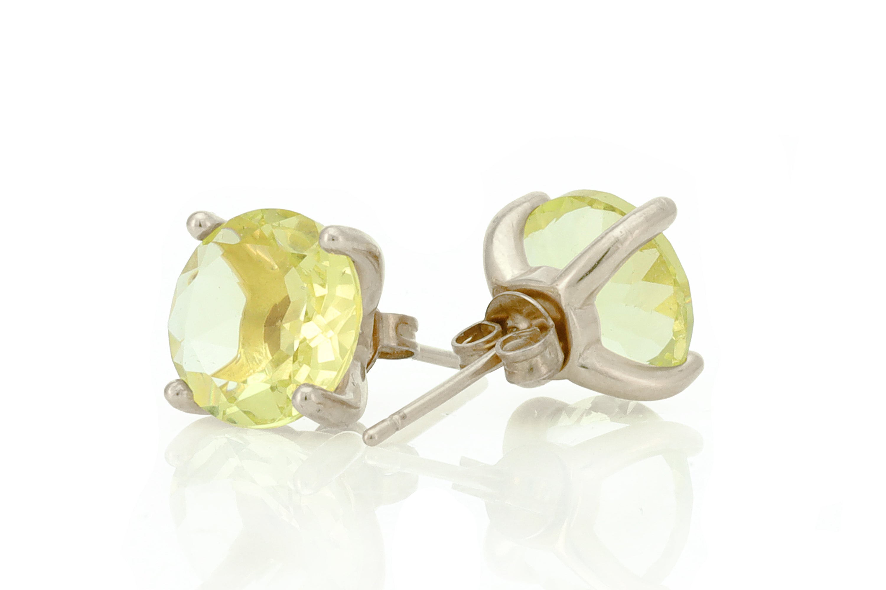 Handmade Lemon Quartz Sterling Silver Earrings Earrings Anemone Unique