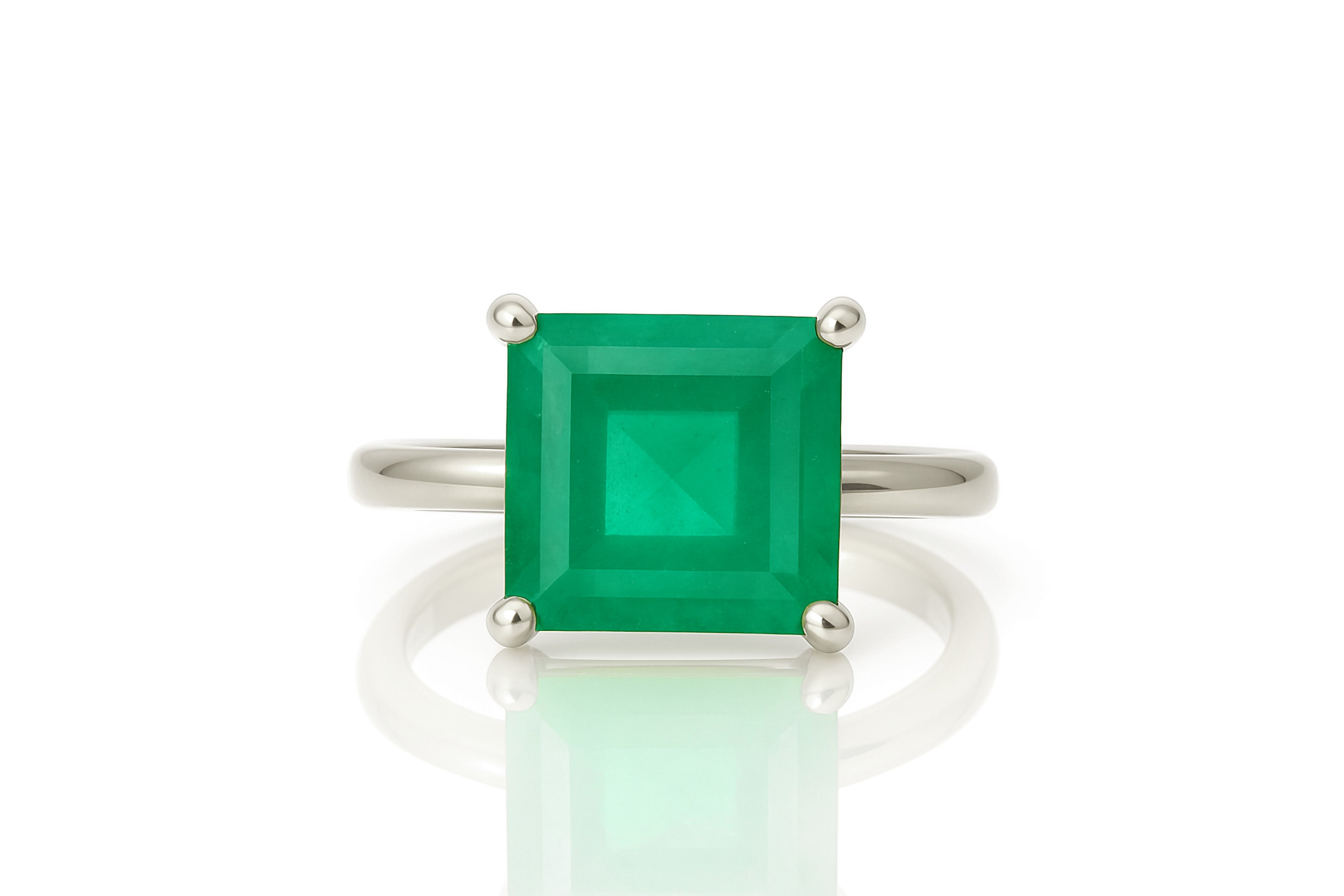 Green Onyx Ring in 14K Gold Rings Anemone Unique