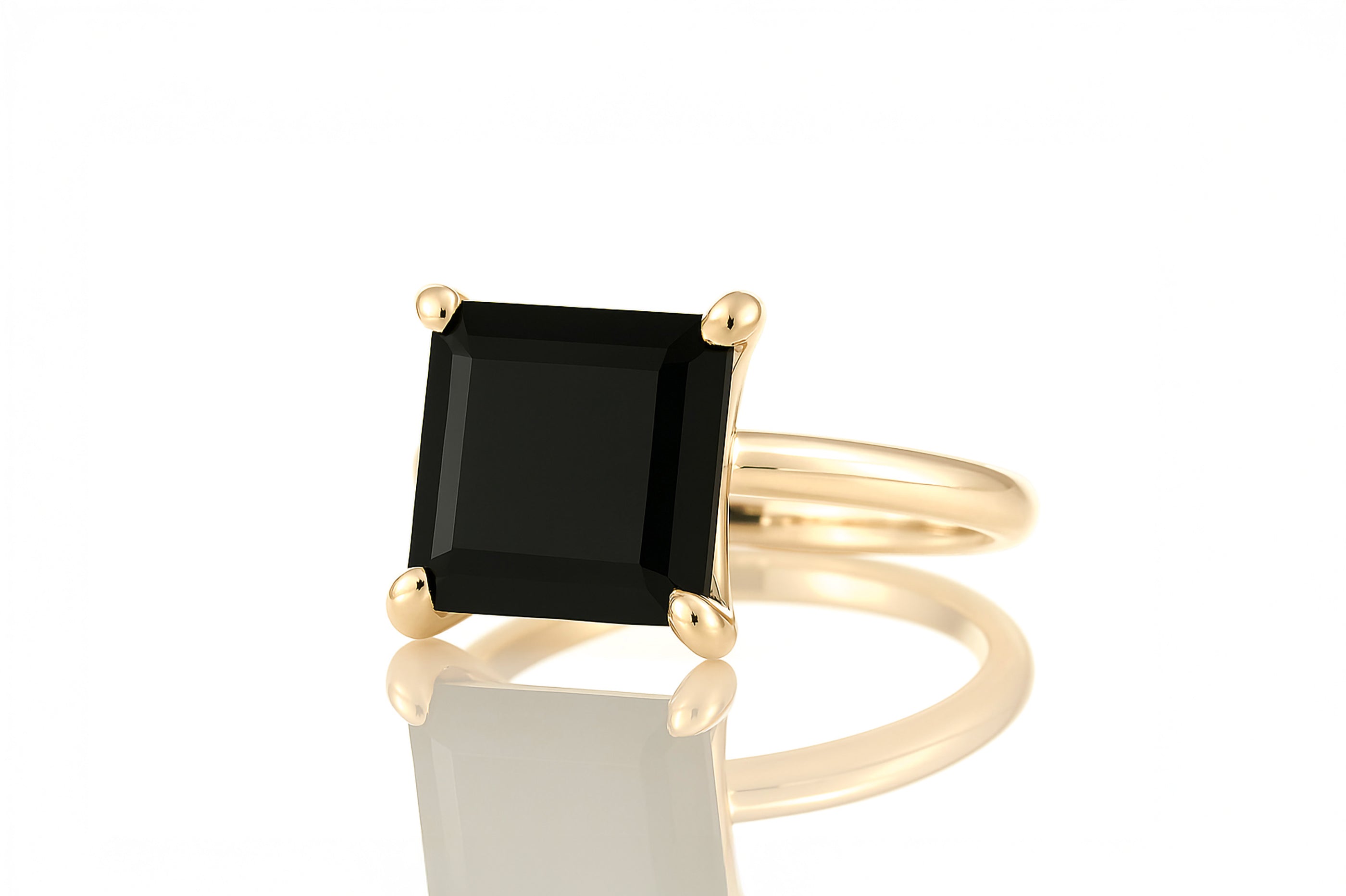 925 Sterling Silver Black Onyx Ring Rings Anemone Unique