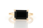Rectangle Black Onyx Ring in Gold Rings Anemone Unique