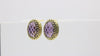 Oval Amethyst Earrings in 14k Gold Filled Dangles Earrings Anemone Jewelry