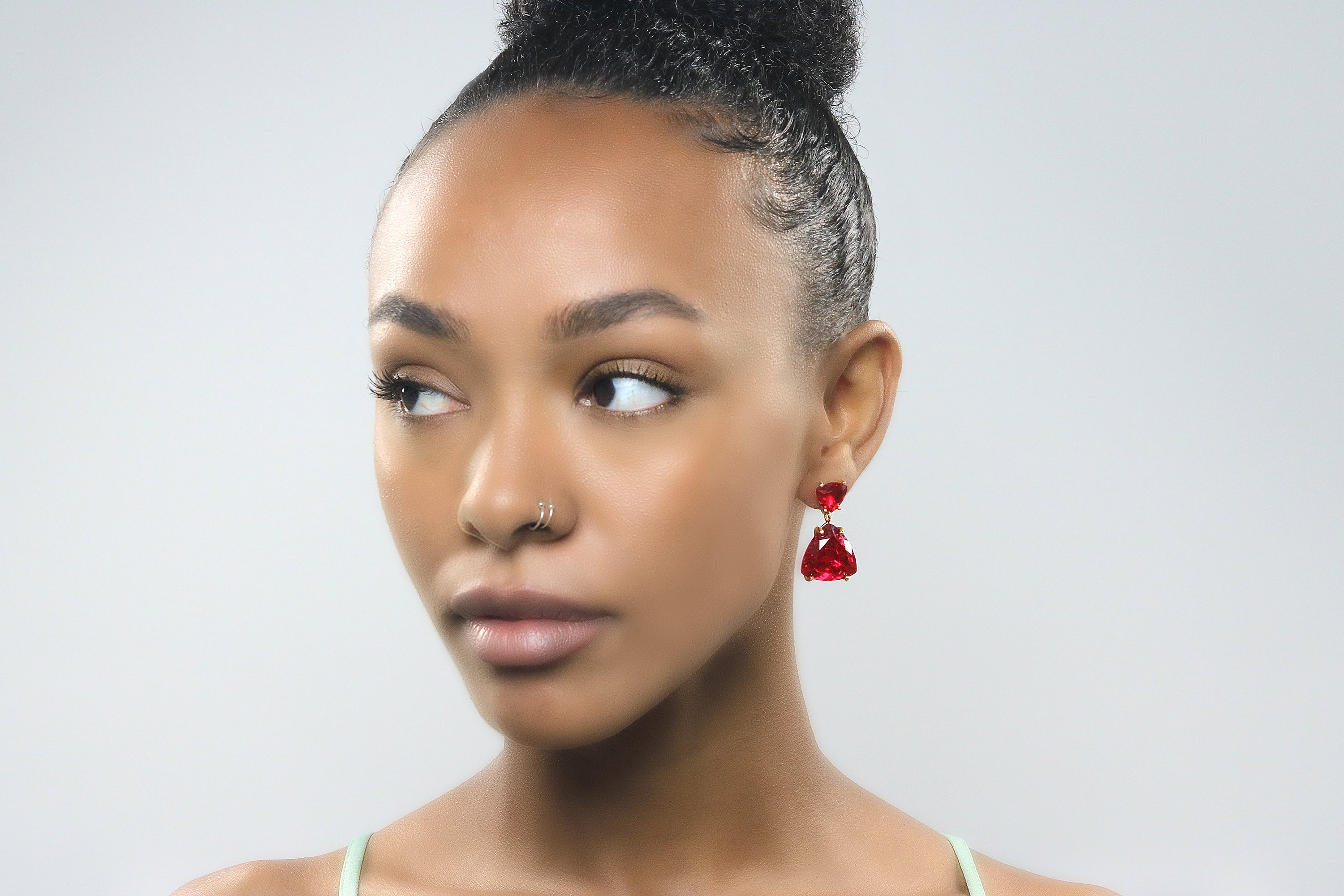 Luscious Ruby Gold Filled Earrings Earrings Anemone Jewelry