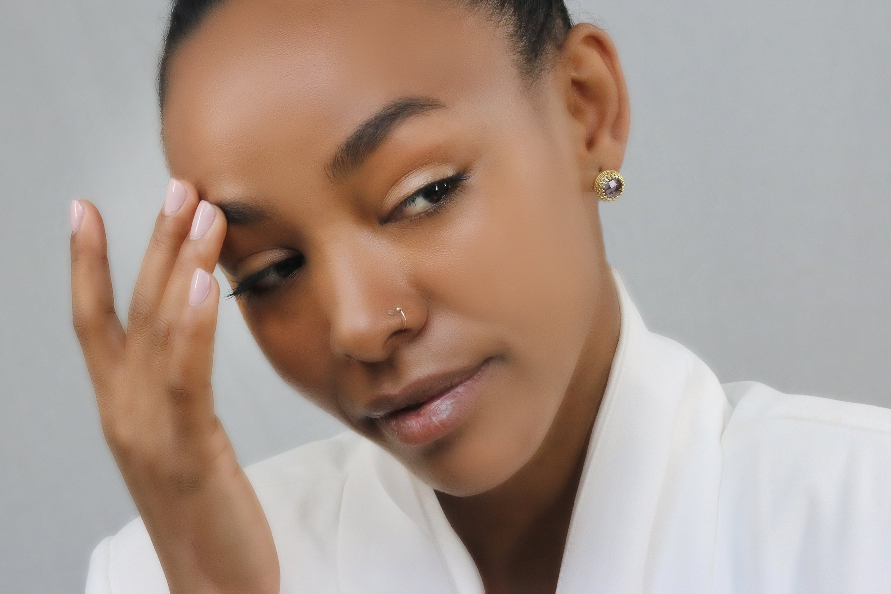 Amethyst in Gold Filled Earrings Earrings Anemone Jewelry