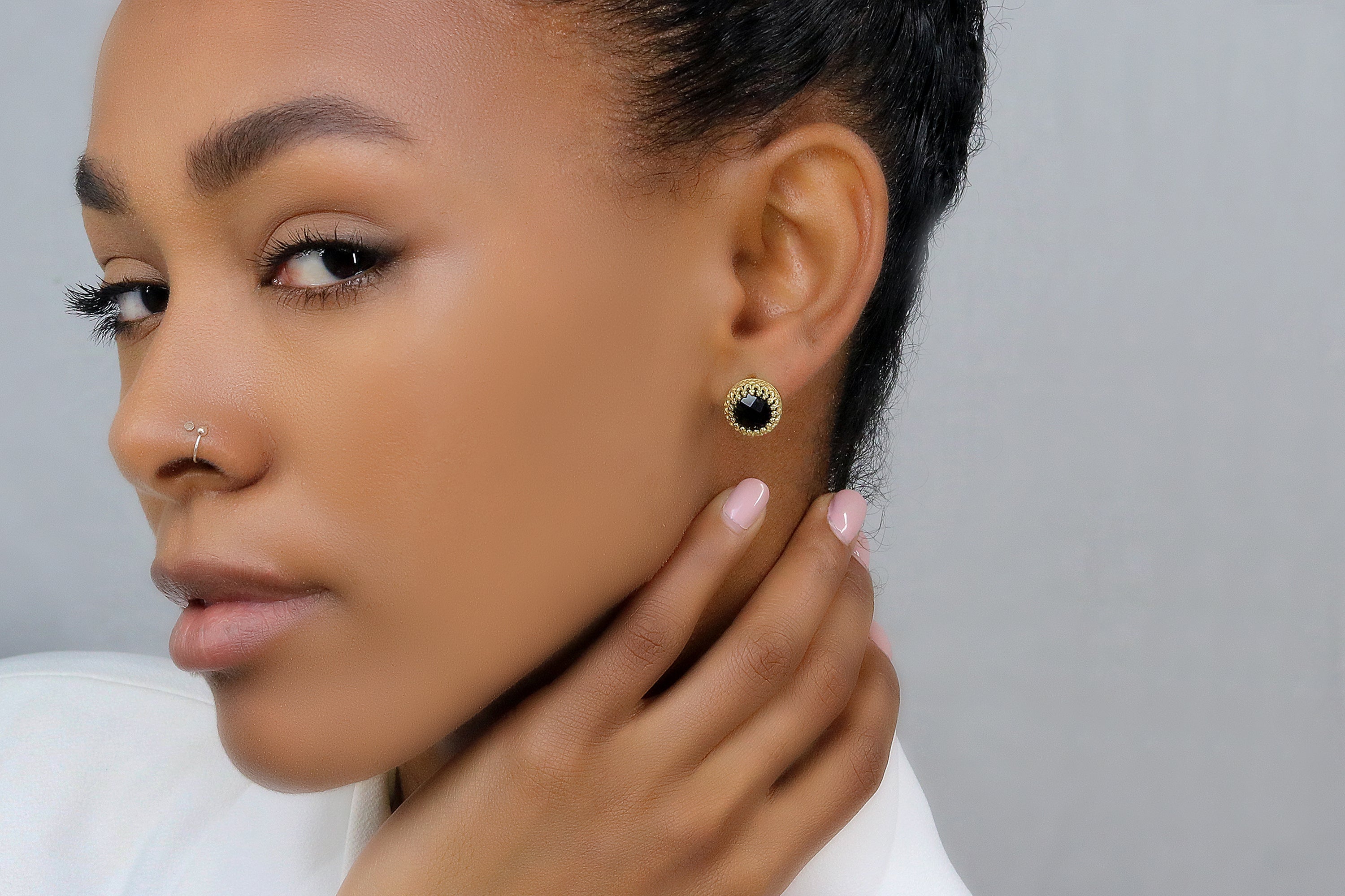 Black Onyx 925 Silver Jewelry Earrings Earrings Anemone Jewelry