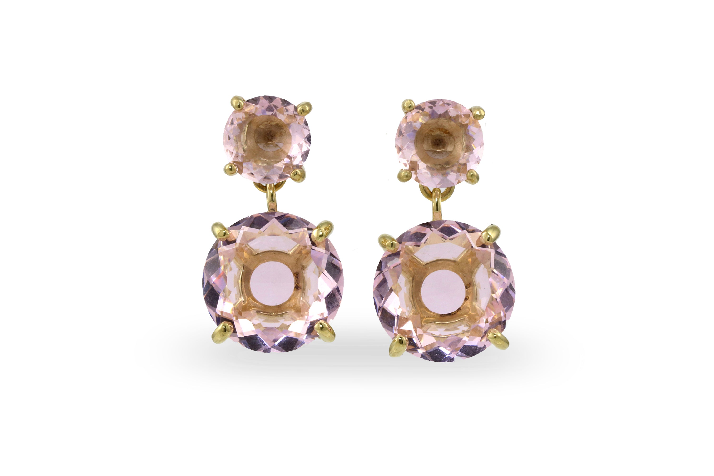 Lovely Rose Quartz Gold Filled Earrings Earrings Anemone Jewelry