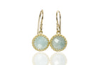 Handmade Aquamarine Gold Earrings Earrings Anemone Jewelry