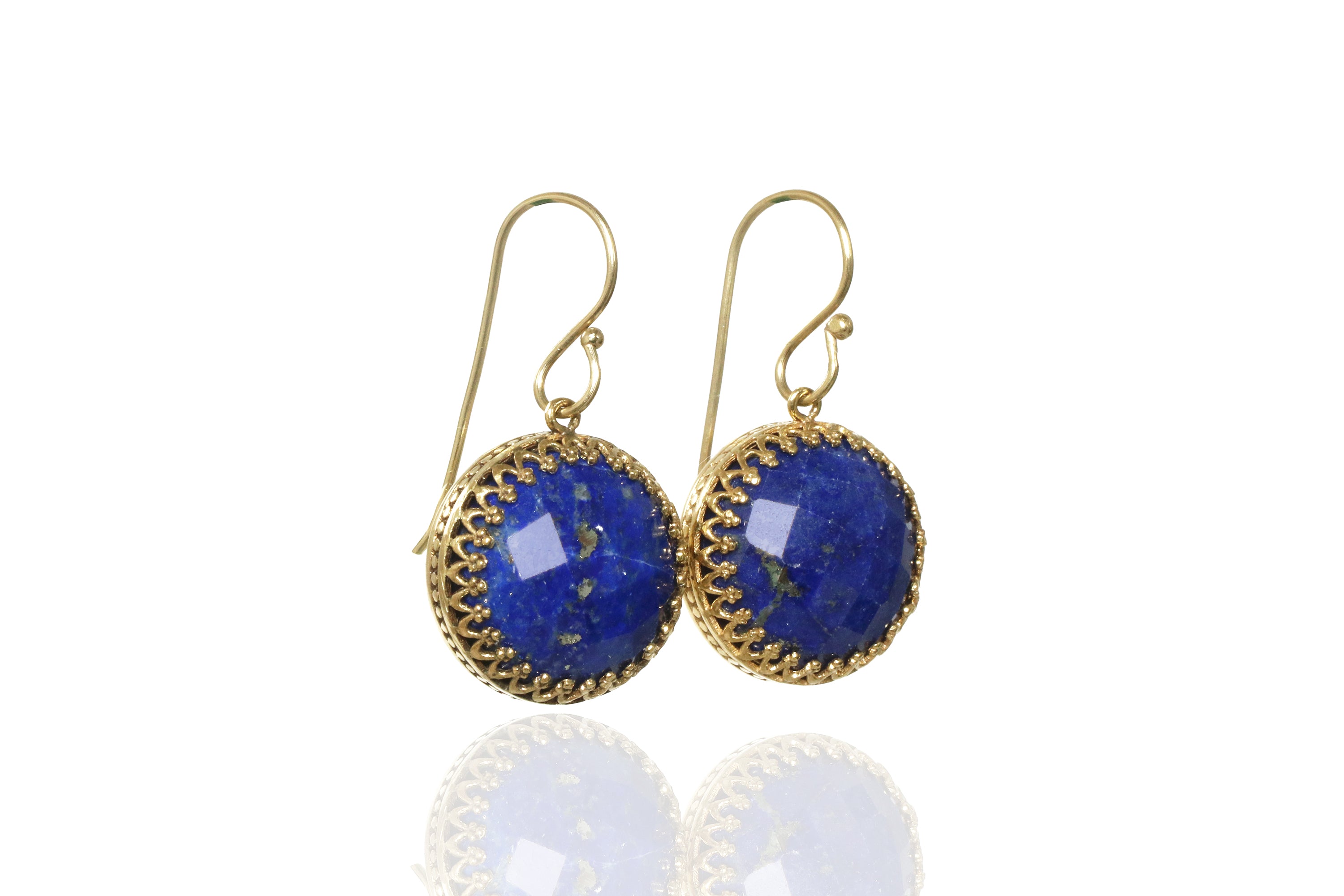Dangling Lapis Lazuli Sterling Silver Earrings Earrings Anemone Jewelry