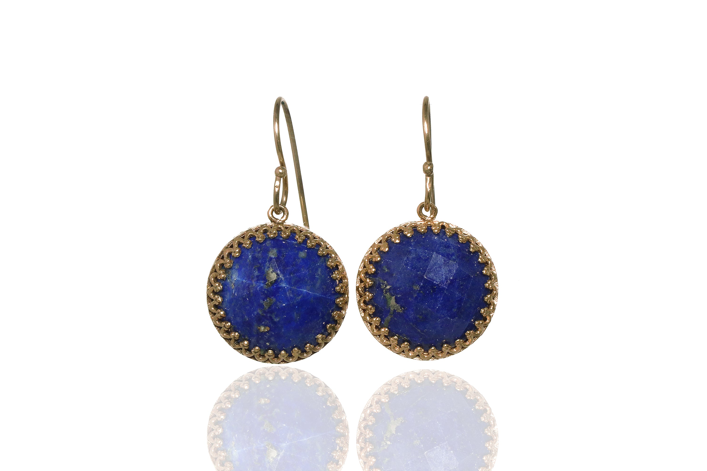 Dangling Lapis Lazuli Sterling Silver Earrings Earrings Anemone Jewelry