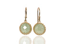 Green Aventurine Dainty Gold Earrings Earrings Anemone Jewelry