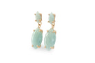 Marquise Dangles Aquamarine Sterling Silver Earrings Earrings Anemone Jewelry