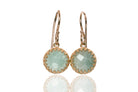 Handmade Aquamarine Gold Earrings Earrings Anemone Jewelry