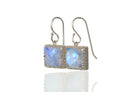 Unique Gold Rainbow Moonstone Earrings Earrings Anemone Jewelry