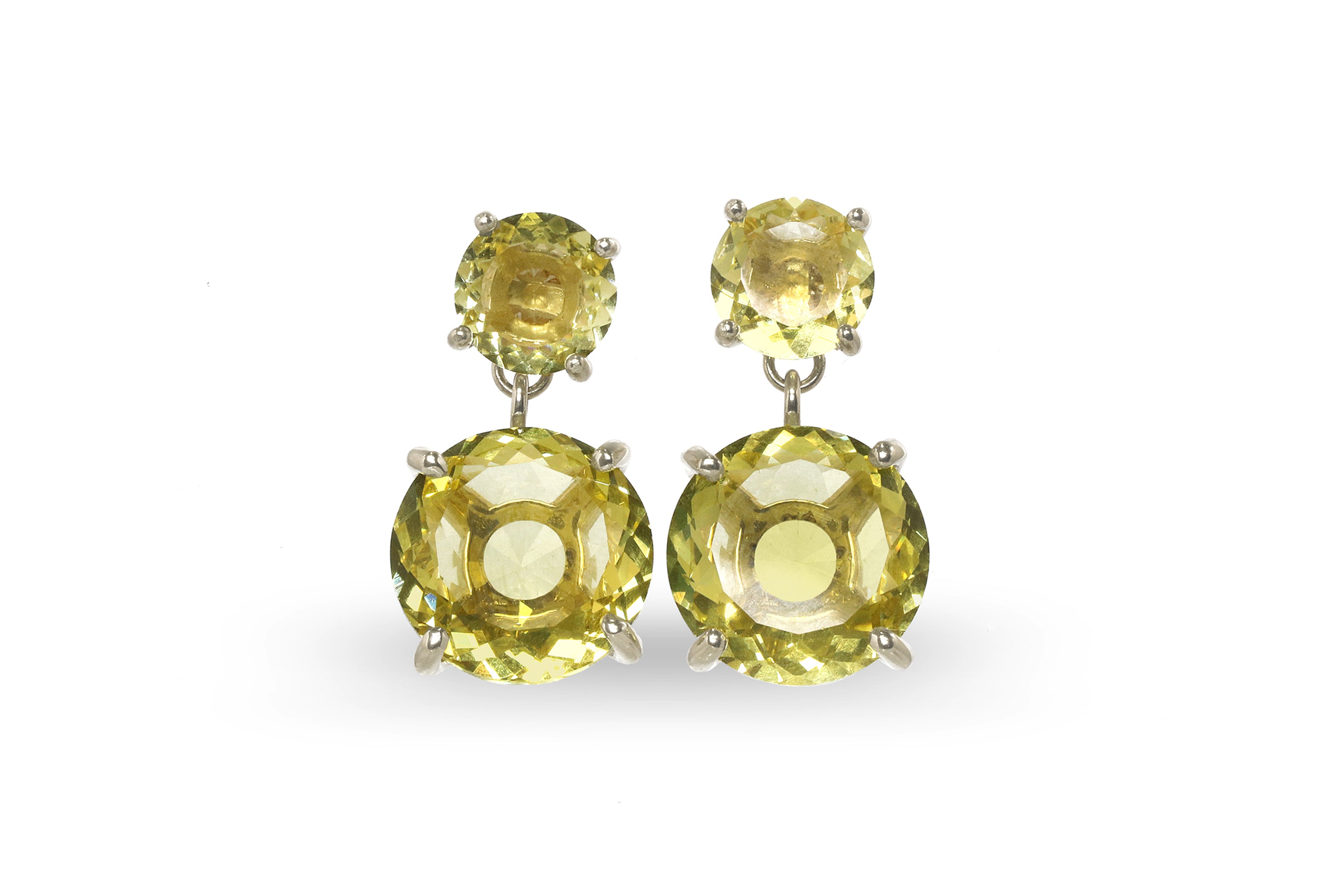 Classy Lemon Quartz 14k Gold Earrings Earrings Anemone Jewelry