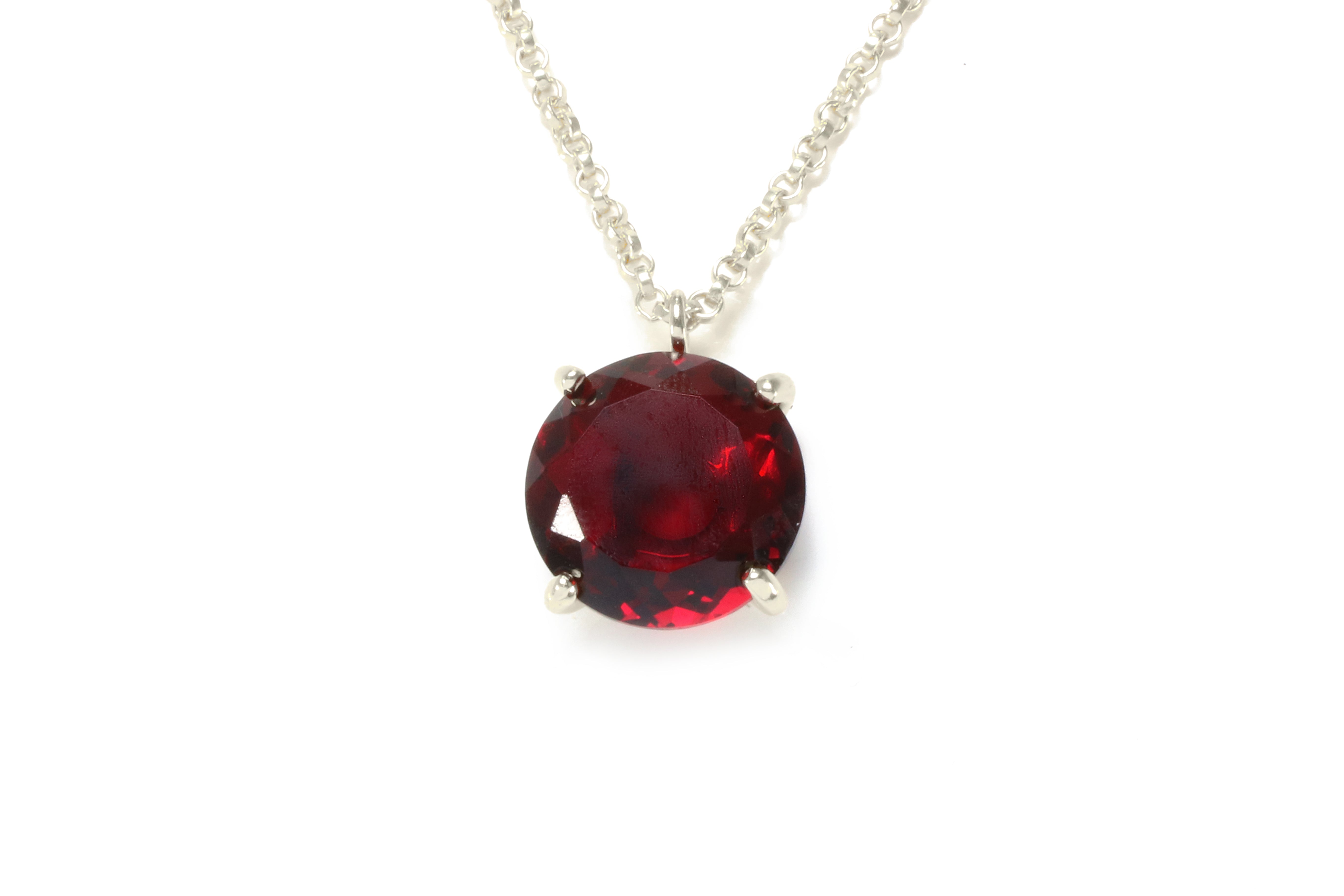 Glamorous Garnet Necklace in 14k Gold Filled necklaces Anemone Jewelry