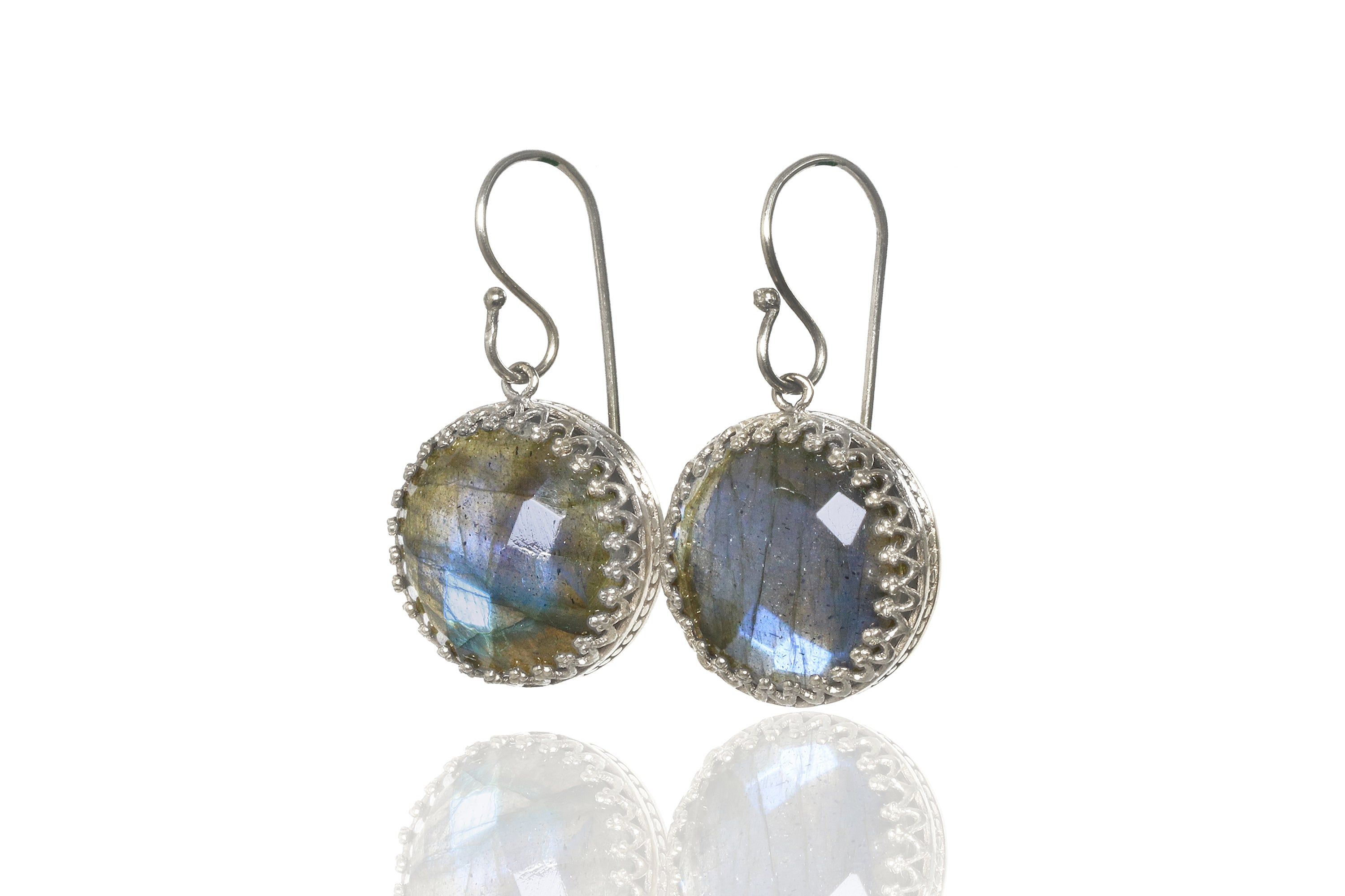 Luminescent Labradorite 14k Gold Earrings Earrings Anemone Jewelry