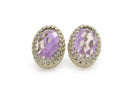 Oval Amethyst Earrings in 14k Gold Filled Dangles Earrings Anemone Jewelry