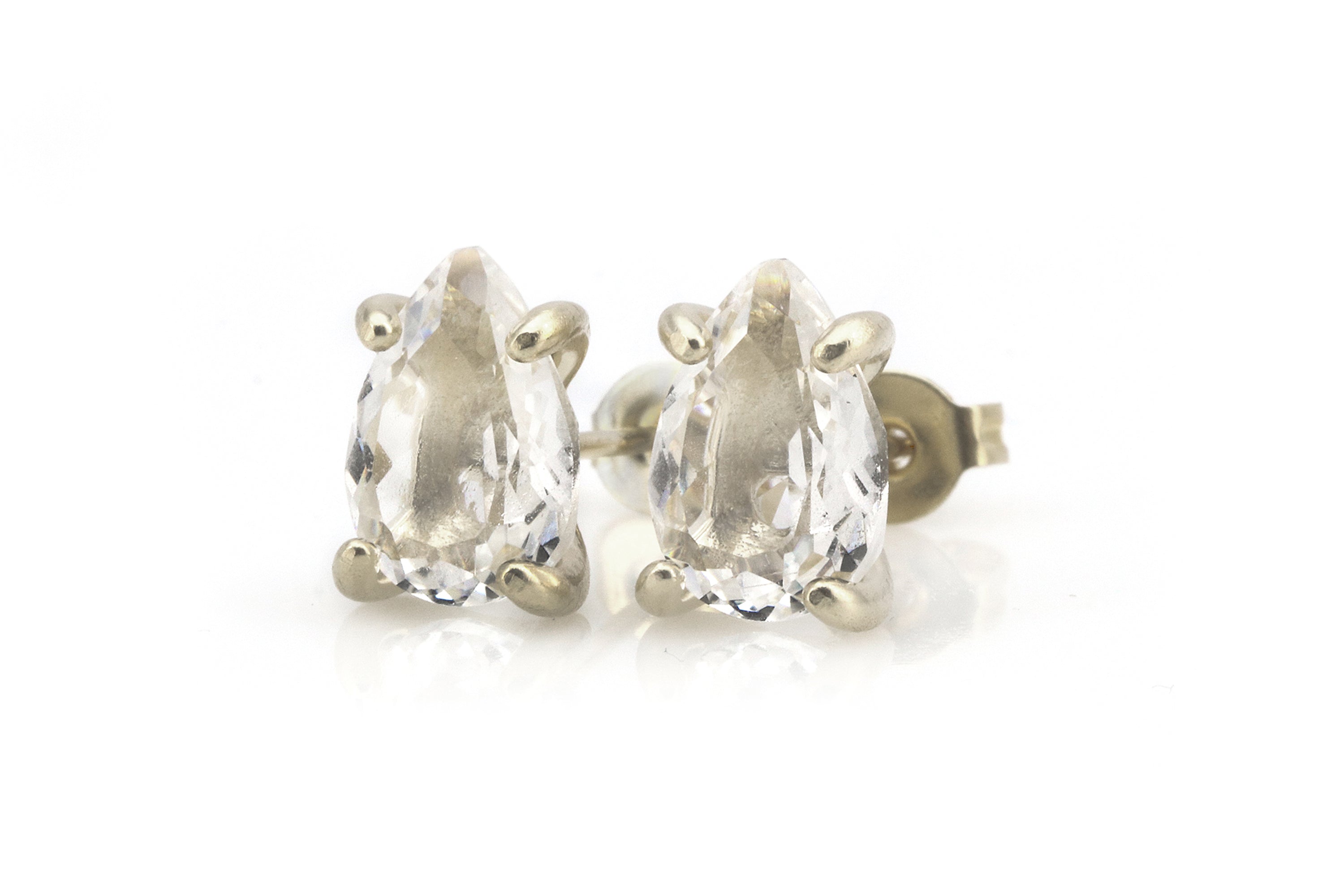 Sparkly Quartz Earrings in Gold Earrings Anemone Unique