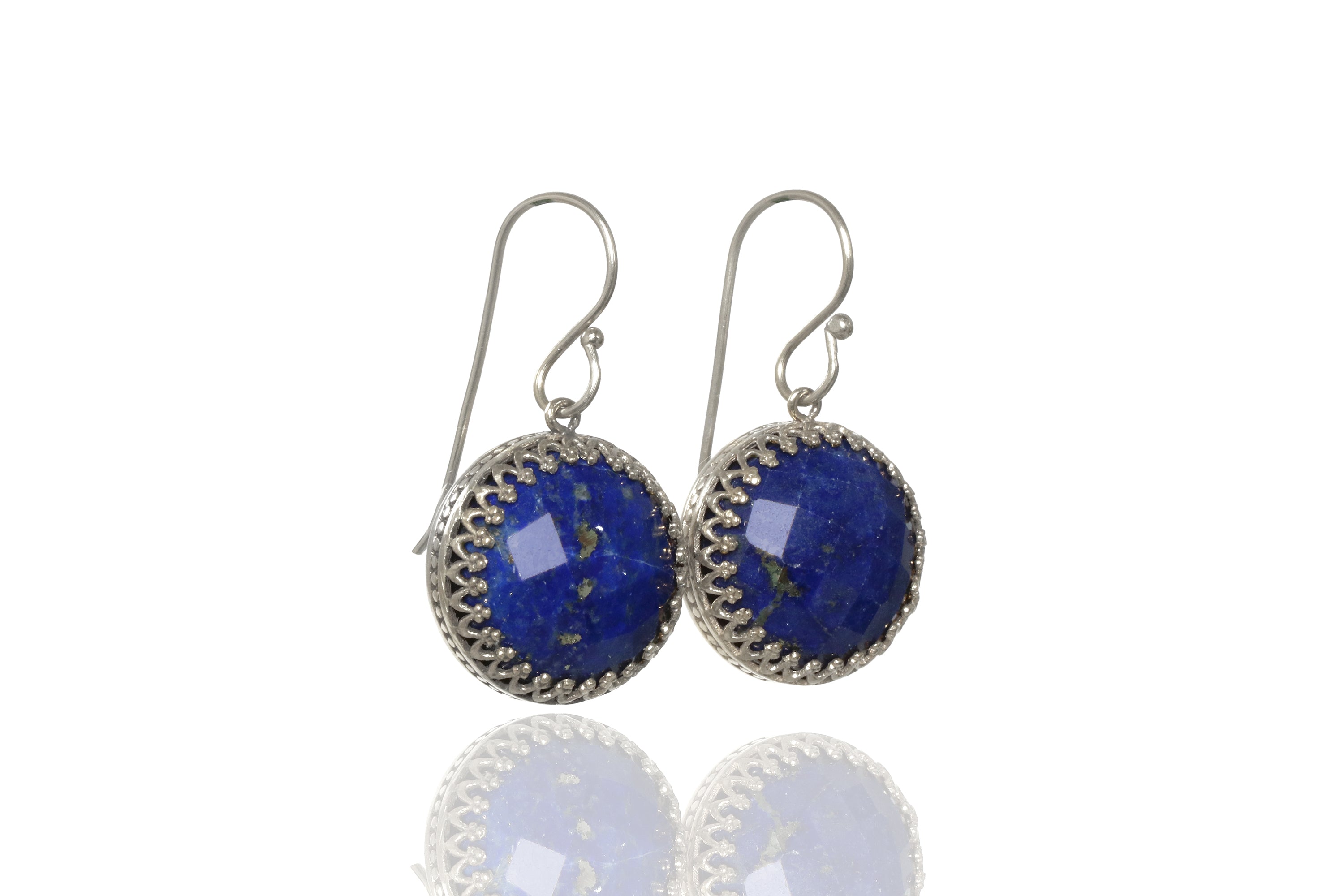 Dangling Lapis Lazuli Sterling Silver Earrings Earrings Anemone Jewelry