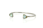 925 Sterling Silver Labradorite Triangle Cut Cuff Bracelet Bracelets Anemone Unique