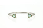 925 Sterling Silver Labradorite Triangle Cut Cuff Bracelet Bracelets Anemone Unique